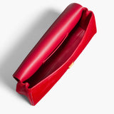 Khaite - Audrey Clutch in Ruby Haircalf