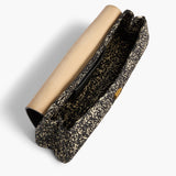 Khaite - Audrey Clutch in Black and White Marled Raffia