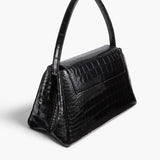 Khaite - Audrey Top Handle Bag in Black Alligator