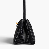 Khaite - Audrey Top Handle Bag in Black Alligator