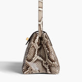 Khaite - Audrey Top Handle Bag in Natural Python