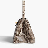 Khaite - Audrey Top Handle Bag in Natural Python
