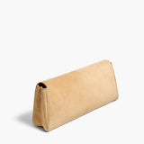 Khaite - Audrey Clutch in Wheat Suede