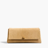 Khaite - Audrey Clutch in Wheat Suede