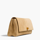 Khaite - Audrey Clutch in Wheat Suede
