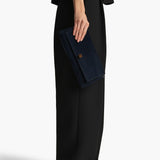 Khaite - Audrey Clutch in Midnight Suede