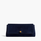 Khaite - Audrey Clutch in Midnight Suede