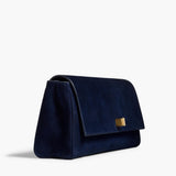 Khaite - Audrey Clutch in Midnight Suede