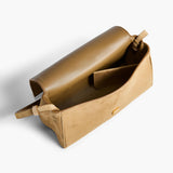 Khaite - Audrey Crossbody Bag in Mud Suede