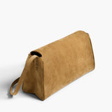 Khaite - Audrey Crossbody Bag in Mud Suede