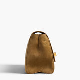 Khaite - Audrey Crossbody Bag in Mud Suede