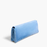 Khaite - Audrey Clutch in Sky Blue Suede