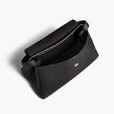 Khaite - Audrey Top Handle Bag in Black Pebbled Leather