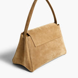 Khaite - Audrey Top Handle Bag in Mud Suede