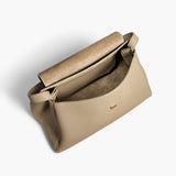 Khaite - Audrey Top Handle Bag in Sage Pebbled Leather