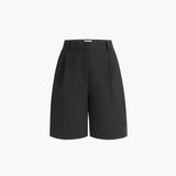 Khaite - Auggie Short in Black Wool
