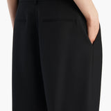 Khaite - Auggie Short in Black Wool