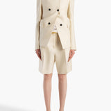 Khaite - Auggie Short in Ivory Glow