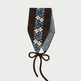 Loeffler Randall - Augie Brown/Cream Floral Ear Scarf