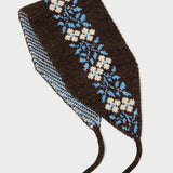 Loeffler Randall - Augie Brown/Cream Floral Ear Scarf