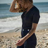 DÔEN - AUGUSTE TOP -- NAVY