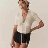 DÔEN - AUGUSTE TOP -- CREME