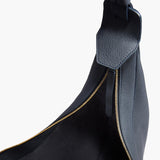 Khaite - Augustina Hobo in Midnight Pebbled Leather