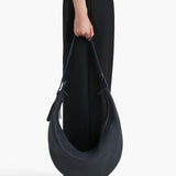 Khaite - Augustina Hobo in Midnight Pebbled Leather