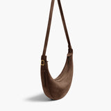 Khaite - Small Augustina Crossbody Bag in Cedar Suede