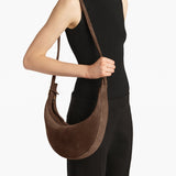 Khaite - Small Augustina Crossbody Bag in Cedar Suede