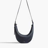 Khaite - Small Augustina Crossbody Bag in Midnight Pebbled Leather