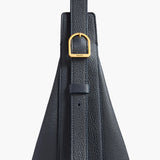Khaite - Small Augustina Crossbody Bag in Midnight Pebbled Leather
