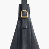 Khaite - Small Augustina Crossbody Bag in Midnight Pebbled Leather