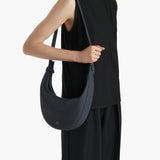 Khaite - Small Augustina Crossbody Bag in Midnight Pebbled Leather