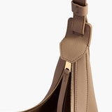 Khaite - Small Augustina Crossbody Bag in Mokka Pebbled Leather