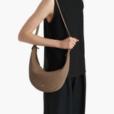 Khaite - Small Augustina Crossbody Bag in Mokka Pebbled Leather