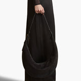 Khaite - Augustina Hobo in Black Suede