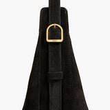 Khaite - Augustina Hobo in Black Suede