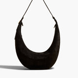 Khaite - Augustina Hobo in Black Suede