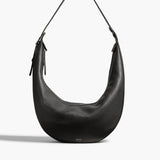 Khaite - Augustina Hobo in Black Pebbled Leather