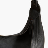 Khaite - Augustina Hobo in Black Pebbled Leather