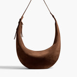 Khaite - Augustina Hobo in Cedar Suede