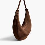 Khaite - Augustina Hobo in Cedar Suede