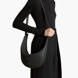 Khaite - Small Augustina Crossbody Bag in Black Pebbled Leather
