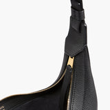 Khaite - Small Augustina Crossbody Bag in Black Pebbled Leather
