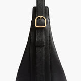 Khaite - Small Augustina Crossbody Bag in Black Pebbled Leather