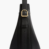 Khaite - Small Augustina Crossbody Bag in Black Pebbled Leather