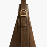 Khaite - Small Augustina Crossbody Bag in Dark Olive Pebbled Leather