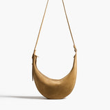 Khaite - Small Augustina Crossbody Bag in Mud Suede