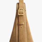 Khaite - Small Augustina Crossbody Bag in Mud Suede